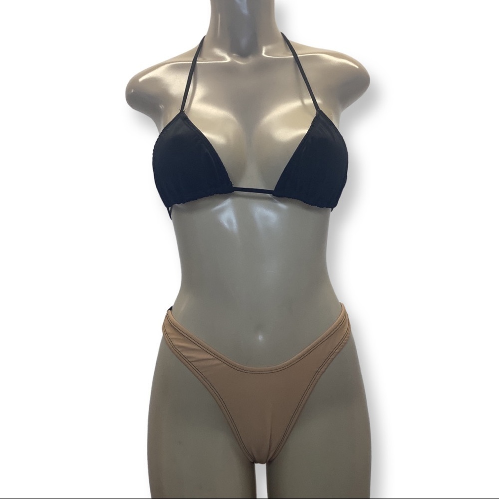 Indecent Proposal Size Small. Made by Zuliana Peekaboo Thong Bikini Set